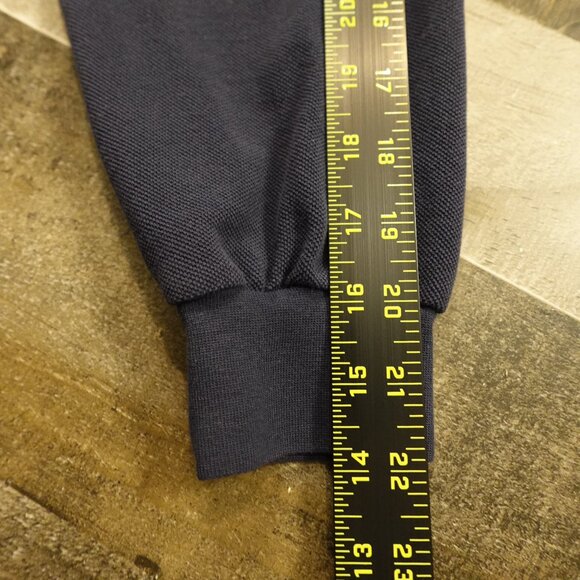 Lacoste Long-Sleeve Polo Shirt Men’s Medium Navy Classic Cotton Croc Logo - Picture 8 of 11